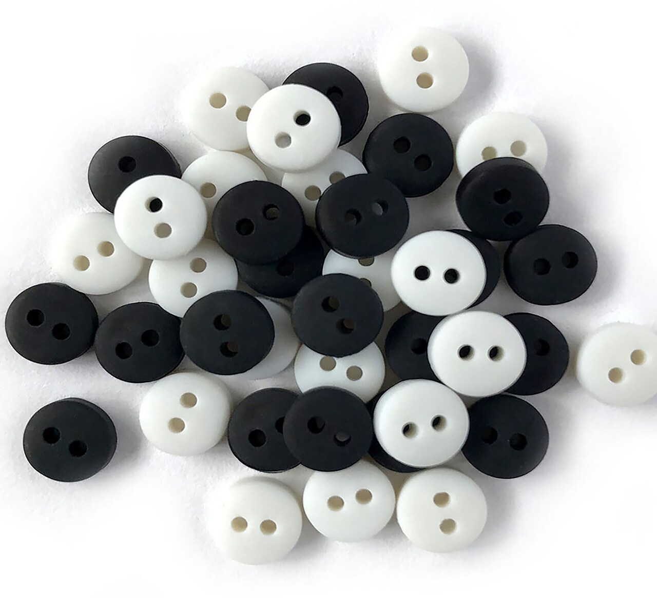 Buttons Galore Tiny Buttons-Black And White